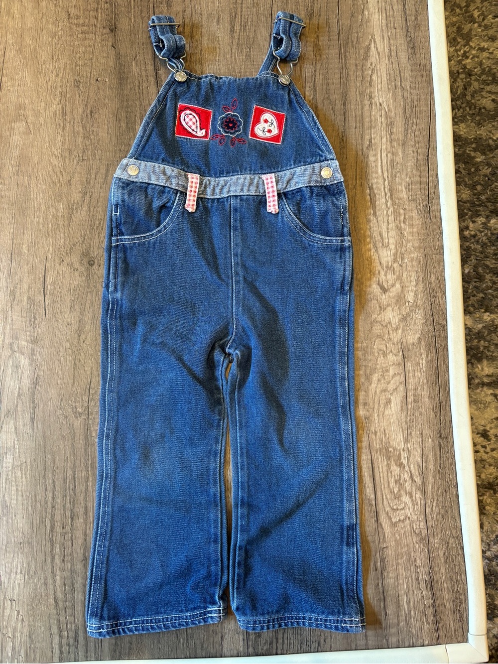 Vintage Y2K 2000s Sesame Street Toddler Clothes Overalls Bibs Vestbak 4T
